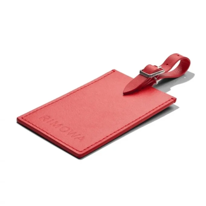 Etiquetas de equipaje personalizadas de cuero Red Paprika