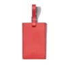 Etiquetas de equipaje personalizadas de cuero Red Paprika
