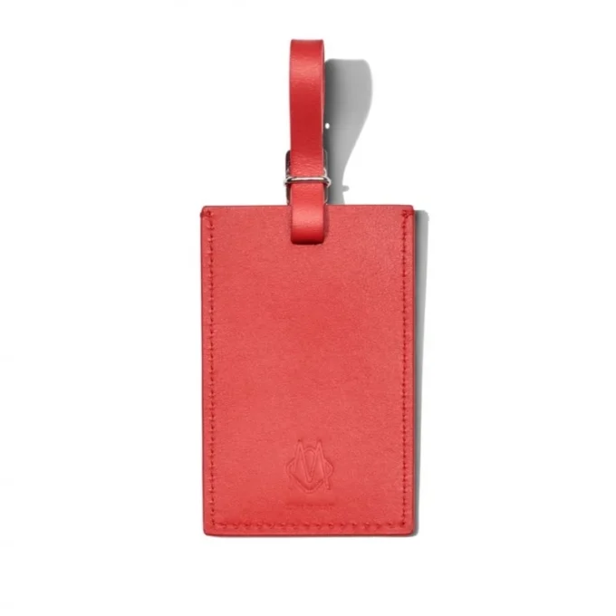 Etiquetas de equipaje personalizadas de cuero Red Paprika