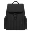 Flap grande en nailon y cuero Mochila
