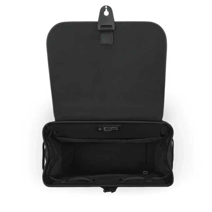 Flap grande en nailon y cuero Mochila