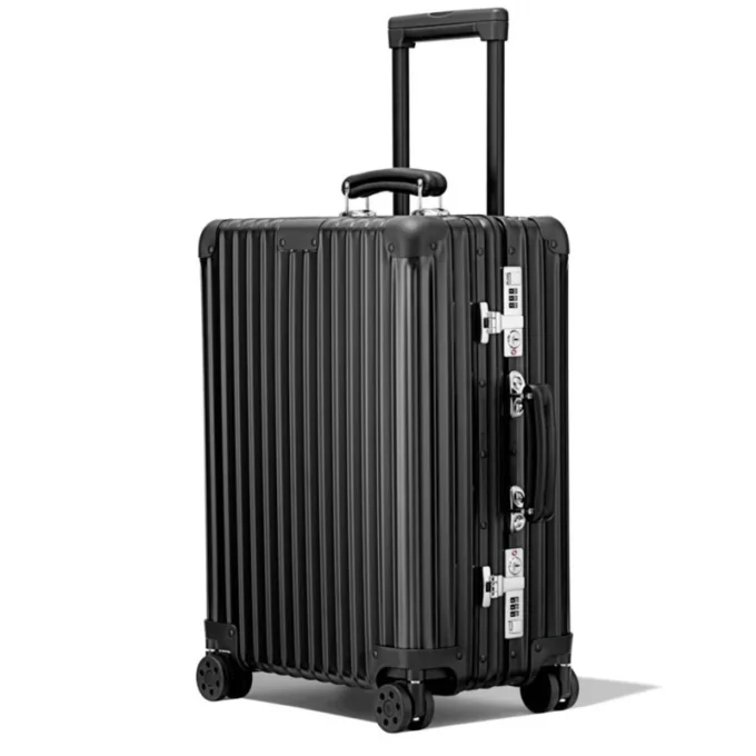 Maleta de cabina clásica de aluminio