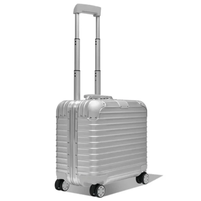 Maletín compacto convertible con ruedas original en maleta de aluminio
