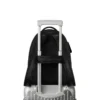 Mochila mediana de cuero y lona