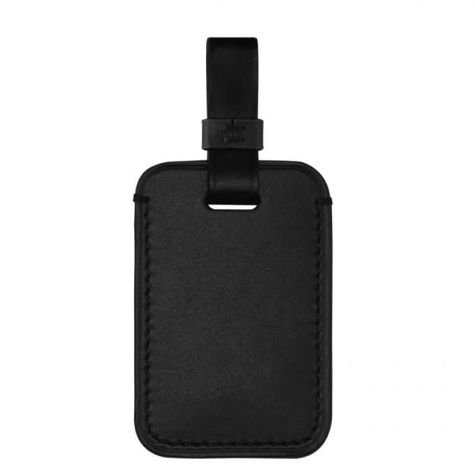 Mochila mediana de cuero y lona