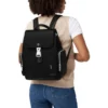 Never Still Small Flap en Leder & Canvas Rucksack