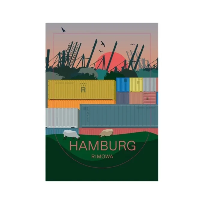 Pegatinas para equipaje de Hamburgo Pegatinas para equipaje de Hamburgo
